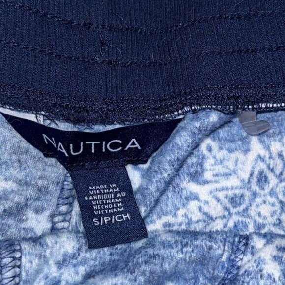 Nautica Womens Snowflake Pajama Set S 100% Cotton Blue Winter Pattern Vietnam - Picture 4 of 11